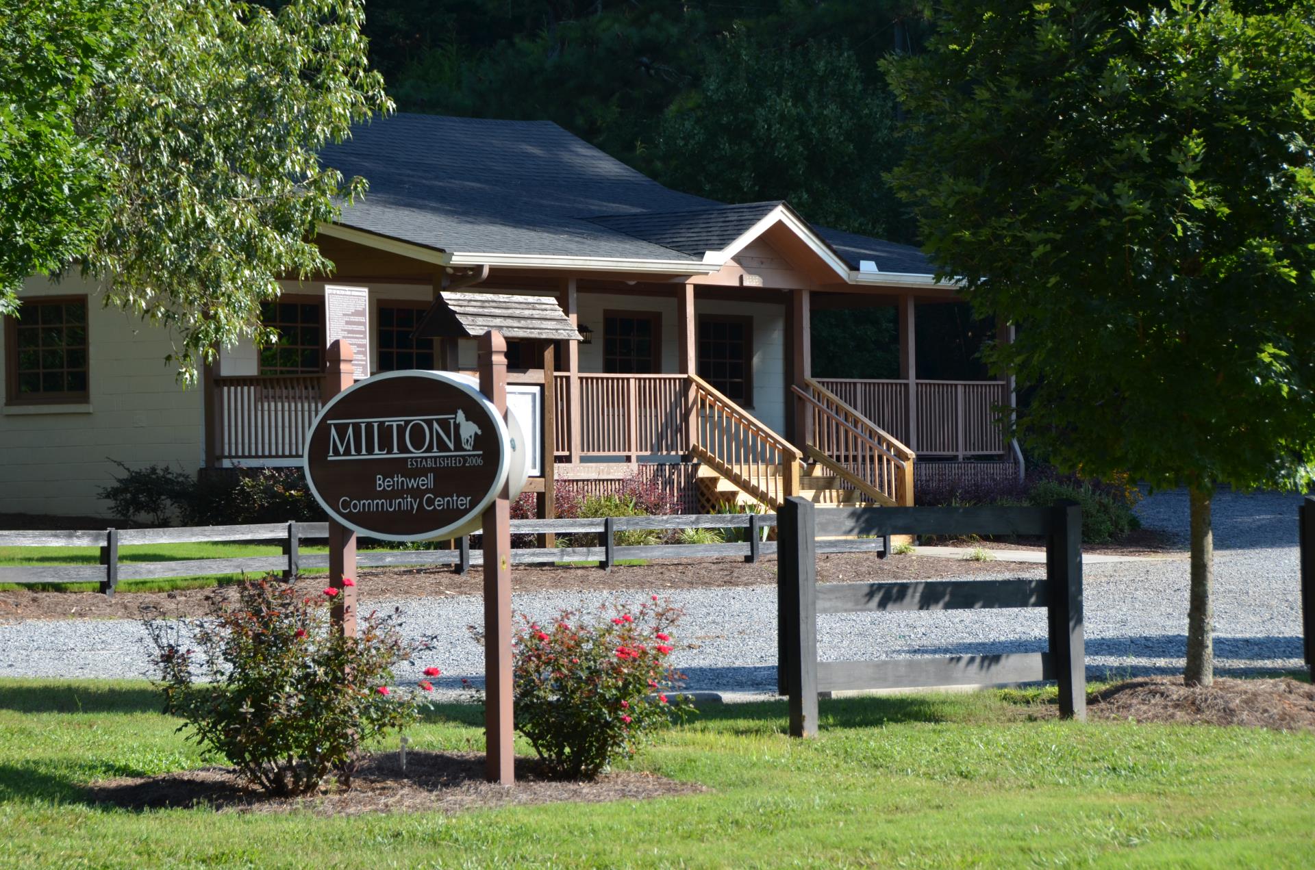 Milton Bethwell Community Center in Milton, Georgia, where Kidcreate Studio offers kids art classes and creative programs in a welcoming community setting.